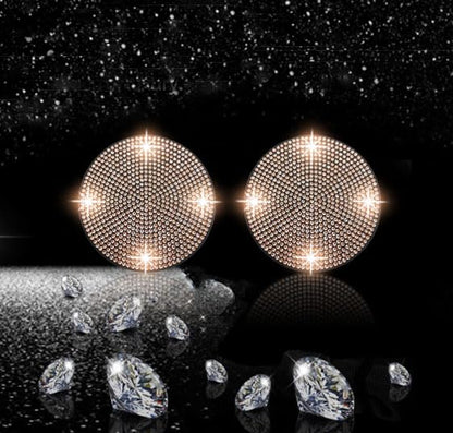 2pcs Bling Car Cup Holder Coaster (Champagne / 2pcs)