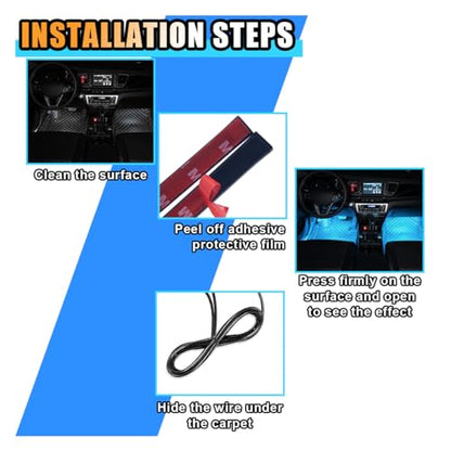 Car LED Strip Light (USB / Ice Blue)