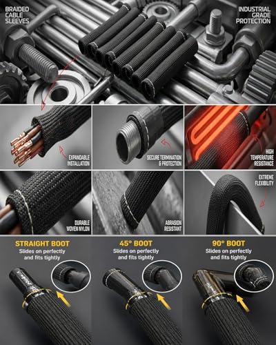 Spark Plug Wire Boots Protector (Black)