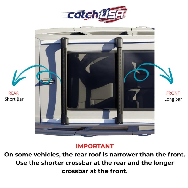 Roof Racks Cross Bars for Subaru Outback Wilderness 2024 2025 Cargo Carrier Bars Lockable Available in Black or Gray (Black)