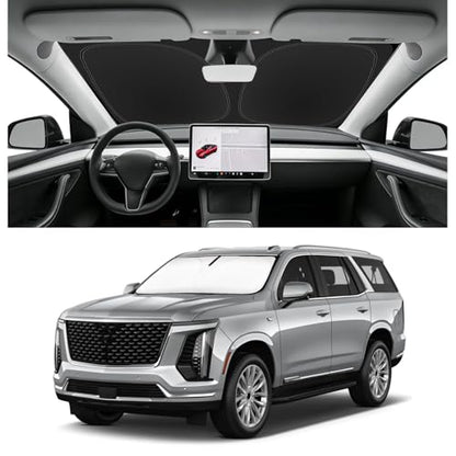 Custom Fit Windshield Sun Shade for Cadillac Escalade 2021 (for 2021-2026 Cadillac Escalade)
