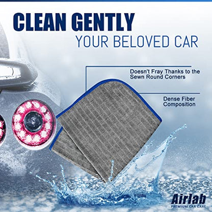 Glass Polishing Streak Free Miracle Cleaning Cloth (Grey-navy Blue)