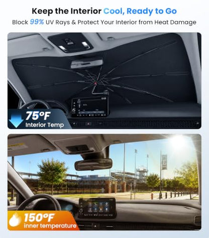 2026 Upgraded Windshield Sun Shade Umbrella (For Honda / For HRV)
