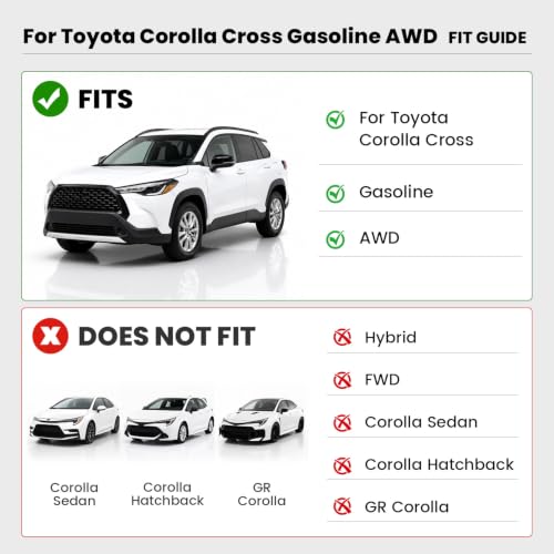 Floor Mats for Toyota Corolla Cross AWD 2022