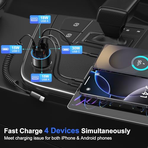 3 Pack USB C Car Charger (3-Pack / Black)