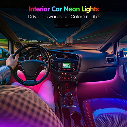 4PCS 48 LED Car Interior Lights (Multi-Color 48 Lights)