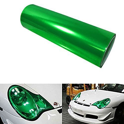 12 by 48 Inches Self Adhesive Headlight (12 X 48 / Green)