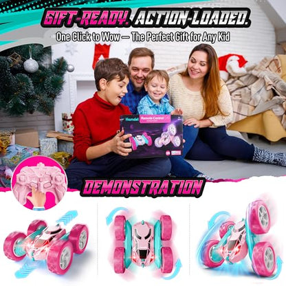Pink RC Car for Girls Age 6+ (Pink / Pro (USB-C & Modular Battery))