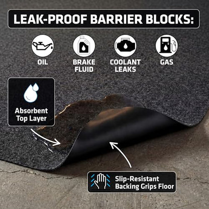 Garage Floor Mat 17' x 7'4" (17' x 7'4" (Rectangular))