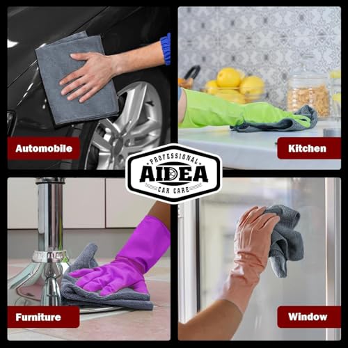 Microfiber Cleaning Cloth Grey 50PK (Grey / 50PK)