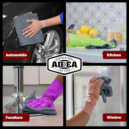 Microfiber Cleaning Cloth Grey 10PK (Grey / 10PK)
