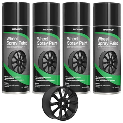 Black Spray Paint for Wheels (Matte Black / 13 Ounce (Pack of 4))