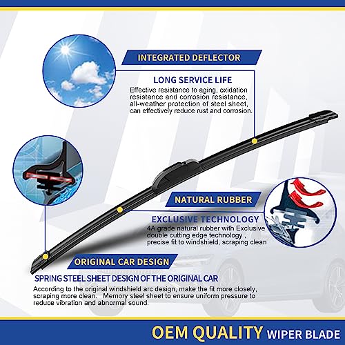 Wiper Blades Replacement for 2019 (26"+16"+11O" / J-HOOK)