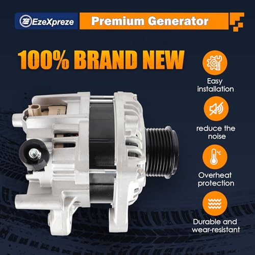 EzeXpreze New Alternator fit for Honda for Accord 2004 2005 2006 2007 130Amp 12V Compatible V6 3.0L (11030N)
