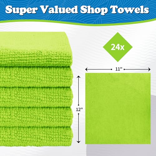 Microfiber Cleaning Cloth (24PK / Green)