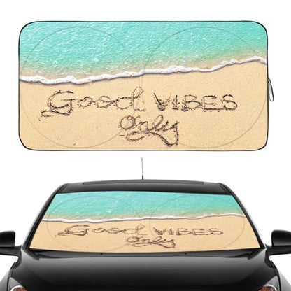 Windshield Sun Shade (Good Vibes / Large)