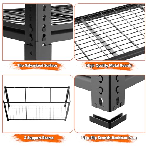 Garage Shelving (5 Tier 60"W x 24"D x 78"H)