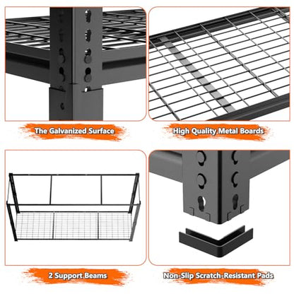 Garage Shelving (5 Tier 60"W x 24"D x 78"H)
