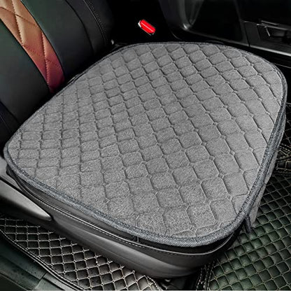 Comfortable Car Seat Covers Universal Front Seat Coves for Car Accessories with Storage Pockets (Grey)