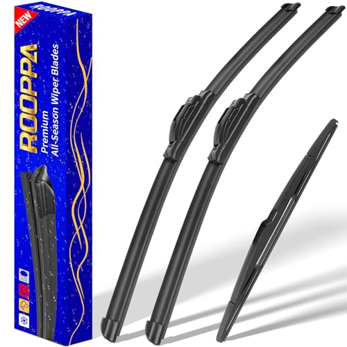 3 Wipers Fits Ford Edge 2007 (26"+20"+14")