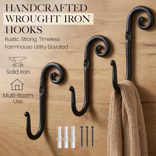Classic Farmhouse Wall Mount Multi (J-Hook Swirl)