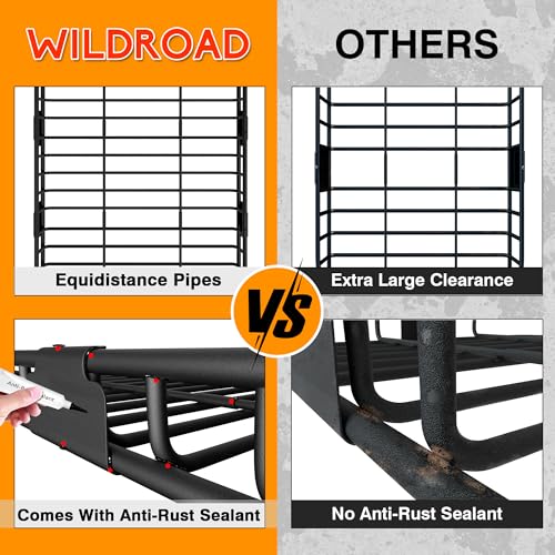 Rooftop Cargo Carrier Combo Roof Rack Cargo Basket 43" x 39" x 4" (43" x 39" x 4")