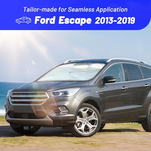 Windshield Sun Shade Umbrella for Ford Escape 2013 (Fit for Ford Escape 2013-2019)