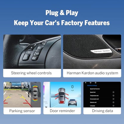 Head Unit 6+64GB Car Stereo for BMW 5 Series E39 1995 (E39 6+64GB)