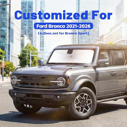 Car Windshield Sun Shade (For Ford Bronco(4-Door) 2021-2026)
