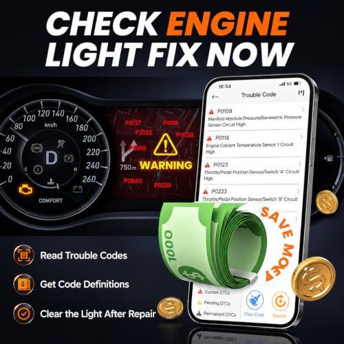 AD310 BT OBD2 Scanner with Bluetooth App