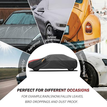 All Weather Waterproof Car Cover for Jeep Wrangler 4 (S2 Fit Wrangler 4 Door / 3 SUV Car Cover)