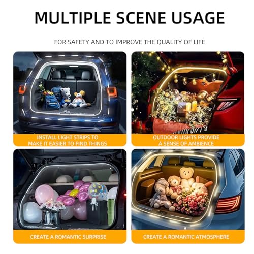Dynamic Flow Car Trunk Light Strips (Warm White)
