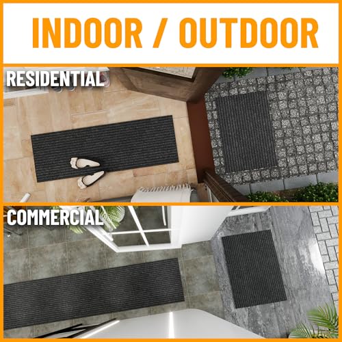 3x25 Hallway Runner Rug (Black / 2'7" x 25' (Runner))
