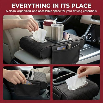 Car Center Console Cover (Black)