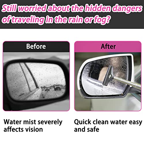 Side Mirror Squeegee (Black and Pink)