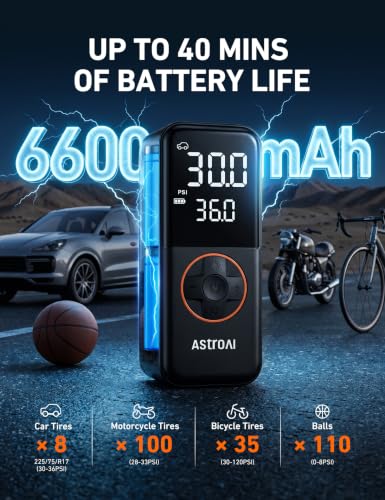 L4 Cordless Tire Inflator Portable Air Compressor (Orange)