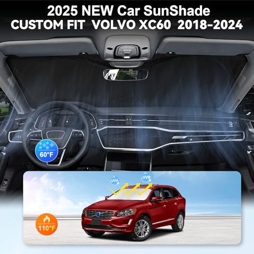 Custom Fit XC60 Windshield Sunshade for 2018 2019 (Fit XC60 2018-2026)
