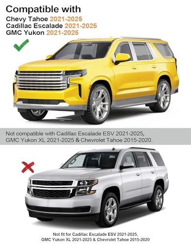 Window Rain Guards for Chevy Tahoe (2021-2026 Chevy Tahoe/Cadillac Escalade/GMC Yukon)