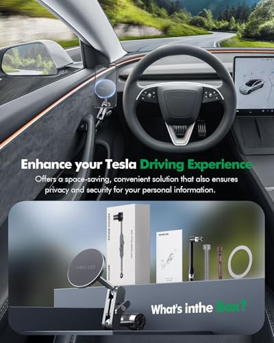 Mag Safe Phone Mount for Tesla Model 3 2024 2025 (2025-2024 Model 3 Highland, Driver's Side)