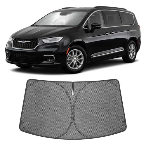 Custom Fit Car Windshield Sun Shade for 2017 (2017-2026 Chrysler Pacifica Minivan)