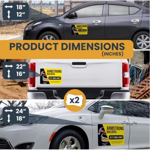 Builder and Contractor Customizable Car Magnets and Decals (18"x24"- Builder)