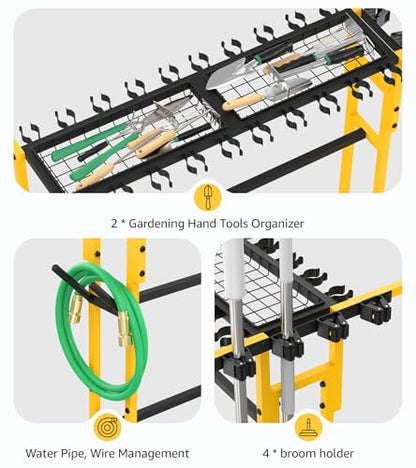 Garage Organization with Wheels (Yellow)