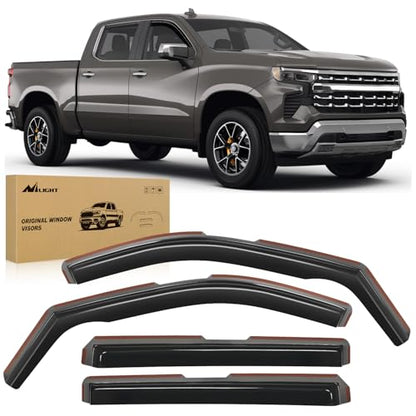Rain Guards for Silverado 2500HD 2020 (Silverado 2500HD/3500HD 2020-2026 Crew Cab)