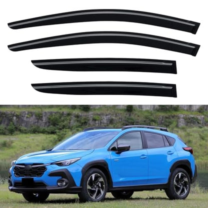 Window Visors Rain Guards for 2024 2025 2026 Subaru Crosstrek & Impreza (2024-2026 Subaru Crosstrek & Subaru Impreza)