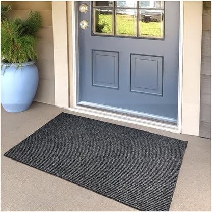 Heavy Duty Durable All Weather Indoor (4' x 15' (Rectangular) / Charcoal)