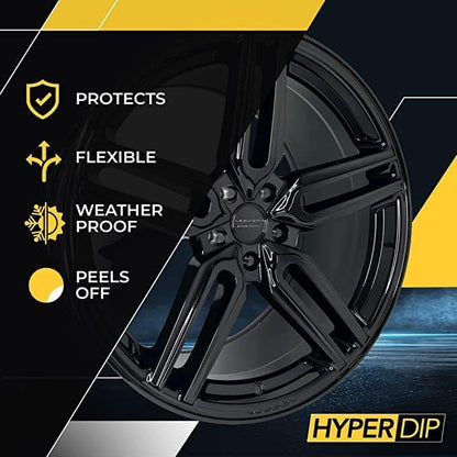 HyperDip Peelable Car Paint (11 Ounce (Pack of 2) / Piano Black)
