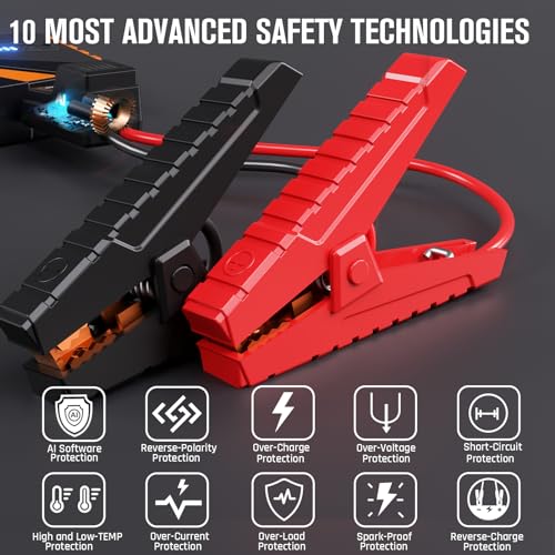 V10 Pro 4500A Jump Starter (4500A-Orange)