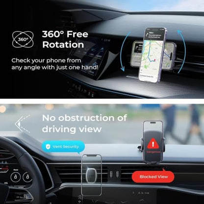 Magnetic Phone Holder for Car (Black)