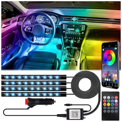 Car Interior Lights (Cigarette Lighter Adapter(48LED Beads))