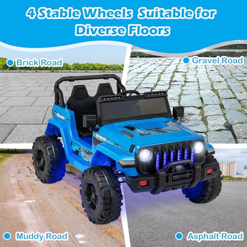 Kids Ride on Car Truck with 2.4G Remote Control (Blue)